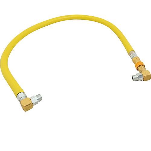 (image for) T&S Brass HG-4C-48S GAS HOSE FLEXCTD 1/2 X 48 W/90 (3 3/ 4 O.D